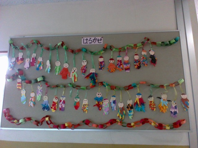 はるかぜ学級の掲示板